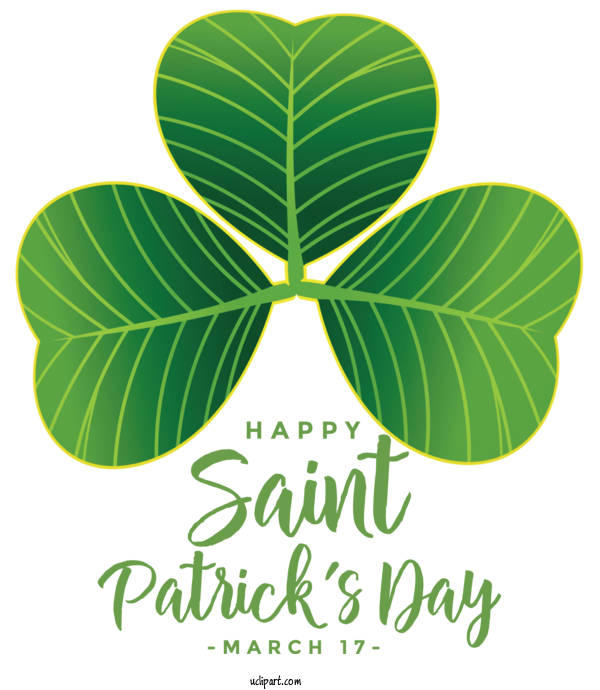 Free Holidays Logo Leaf Font For Saint Patricks Day Clipart Transparent Background