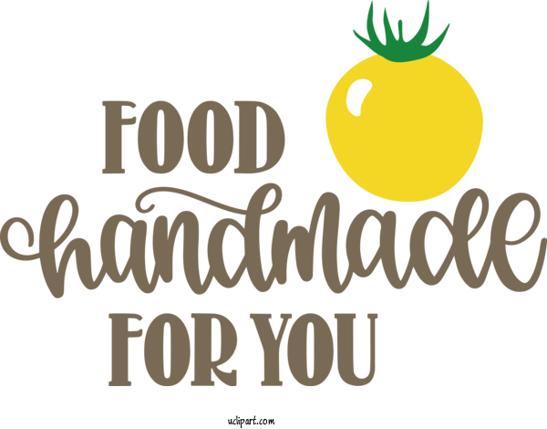 Free Food Logo Commodity Yellow For Food Quotes Clipart Transparent Background