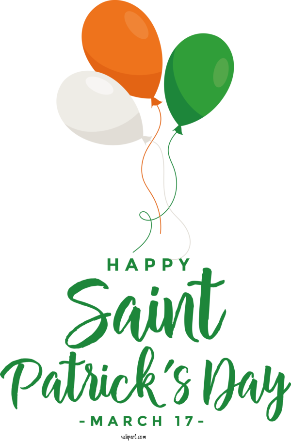 Free Holidays Logo Balloon Meter For Saint Patricks Day Clipart Transparent Background