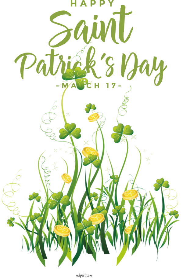 Free Holidays Saint Patrick's Day Shamrock Green For Saint Patricks Day Clipart Transparent Background