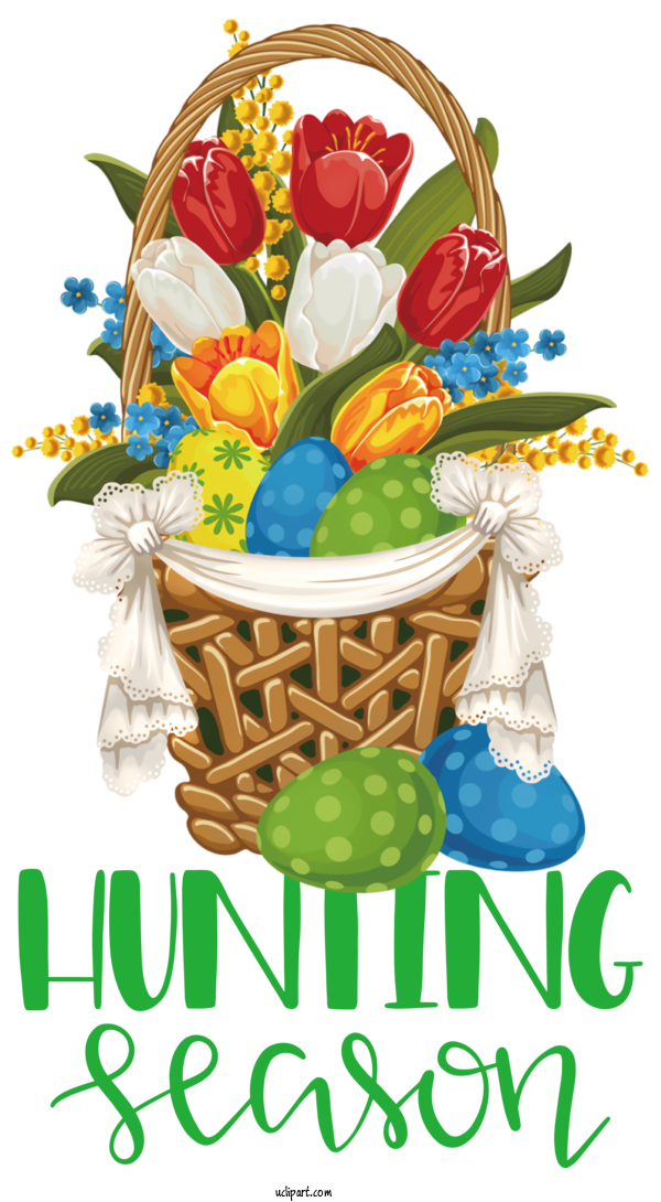 Free Holidays Tulip Flowerpot Flower For Easter Clipart Transparent Background