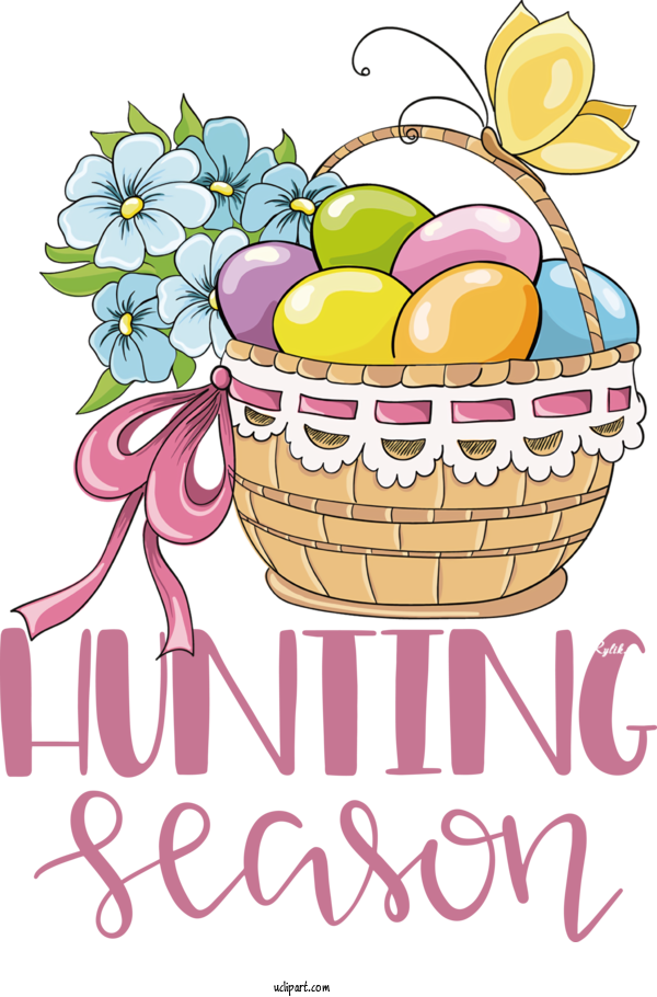 Free Holidays Drawing Basket Royalty Free For Easter Clipart Transparent Background