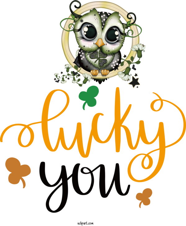 Free Holidays Owls Birds Logo For Saint Patricks Day Clipart Transparent Background