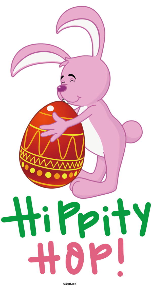 Free Holidays Easter Bunny Logo Easter Egg For Easter Clipart Transparent Background