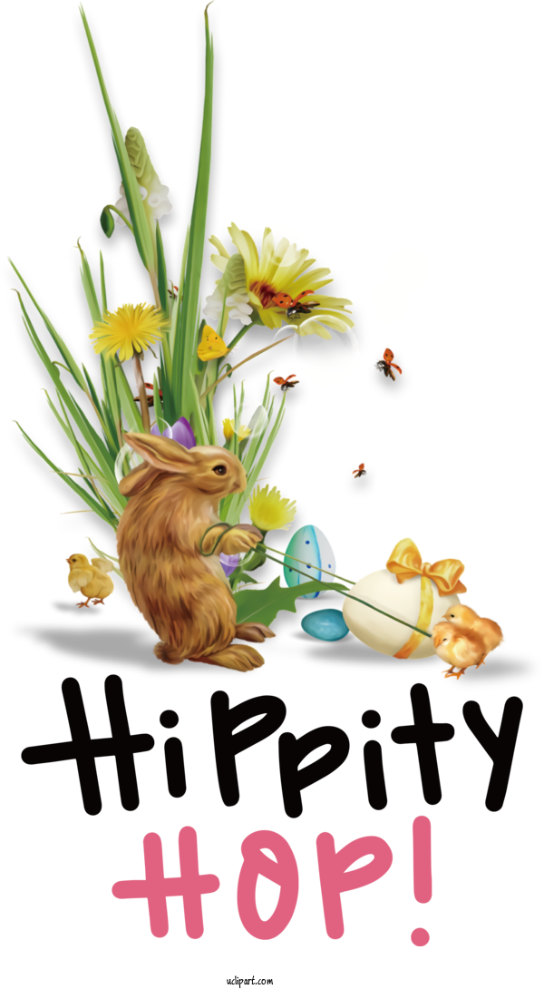 Free Holidays Easter Bunny Easter Egg European Rabbit For Easter Clipart Transparent Background