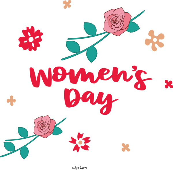 Free Holidays Floral Design Design For International Women's Day Clipart Transparent Background