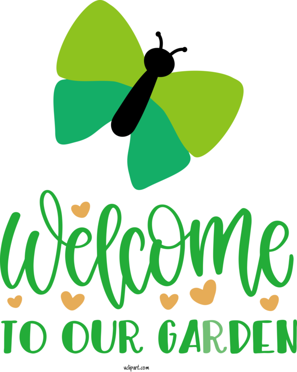 Free Nature Butterflies Logo Meter For Garden Clipart Transparent Background