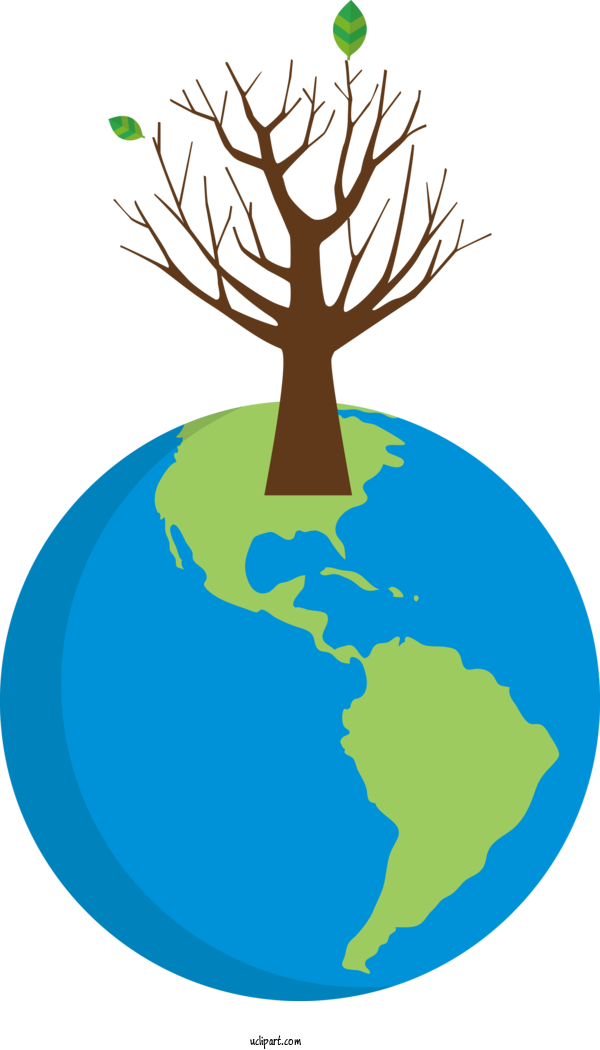 Free Holidays World Globe Map For Arbor Day Clipart Transparent Background