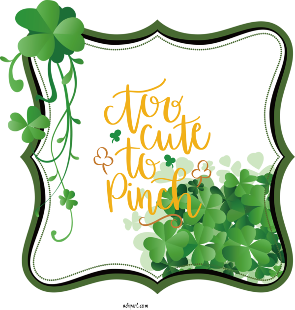 Free Holidays Shamrock Saint Patrick's Day Four Leaf Clover For Saint Patricks Day Clipart Transparent Background
