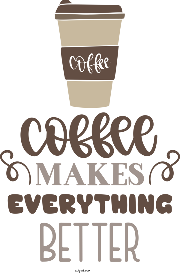 Free Drink Coffee Cup Logo Font For Coffee Clipart Transparent Background
