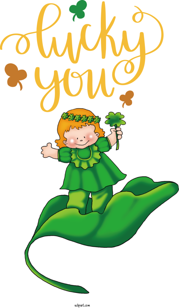 Free Holidays Saint Patrick's Day Character For Saint Patricks Day Clipart Transparent Background