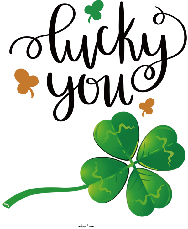 Free Holidays Leaf Plant Stem Clover For Saint Patricks Day Clipart Transparent Background