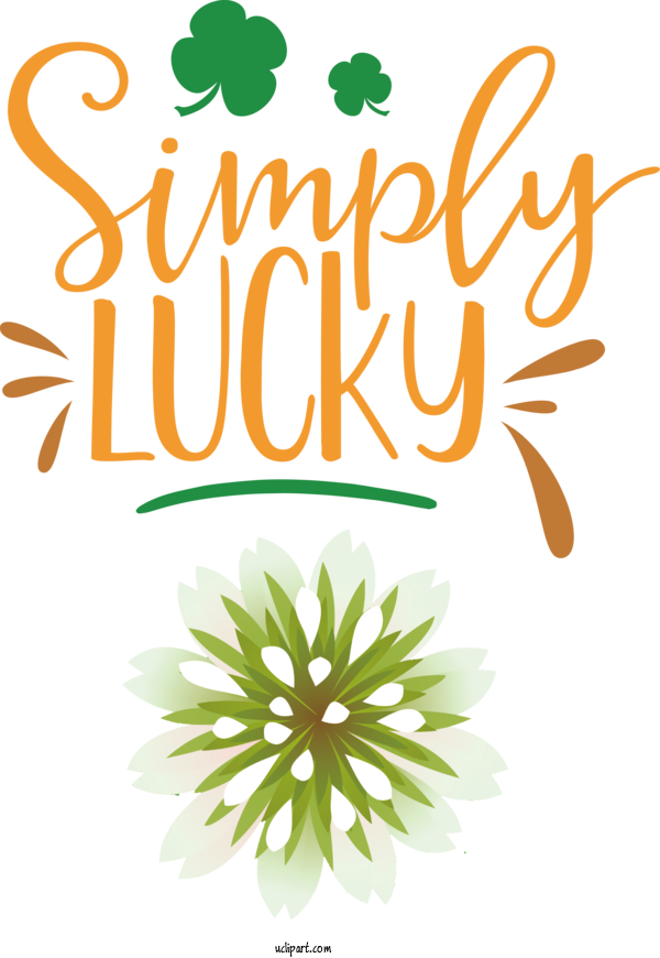 Free Holidays Floral Design Leaf Logo For Saint Patricks Day Clipart Transparent Background