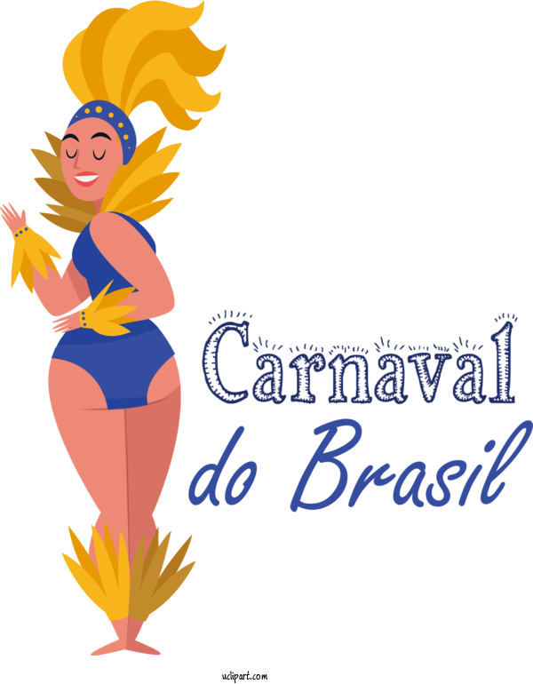Free Holidays Cartoon Character Line For Brazilian Carnival Clipart Transparent Background