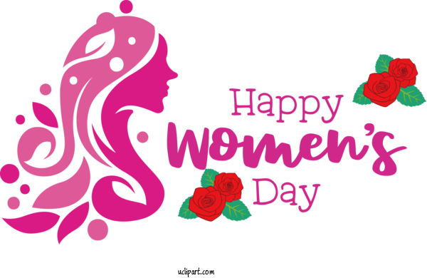 Free Holidays Design Logo Social Media For International Women's Day Clipart Transparent Background