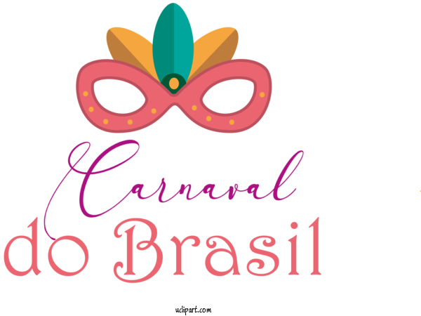 Free Holidays Logo Text Flower For Brazilian Carnival Clipart Transparent Background