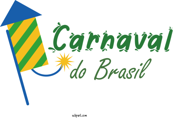 Free Holidays Logo Banner Green For Brazilian Carnival Clipart Transparent Background