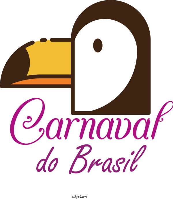 Free Holidays Logo Cartoon Line For Brazilian Carnival Clipart Transparent Background