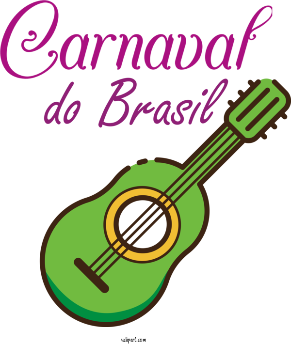Free Holidays Guitar Accessory Guitar Green For Brazilian Carnival Clipart Transparent Background