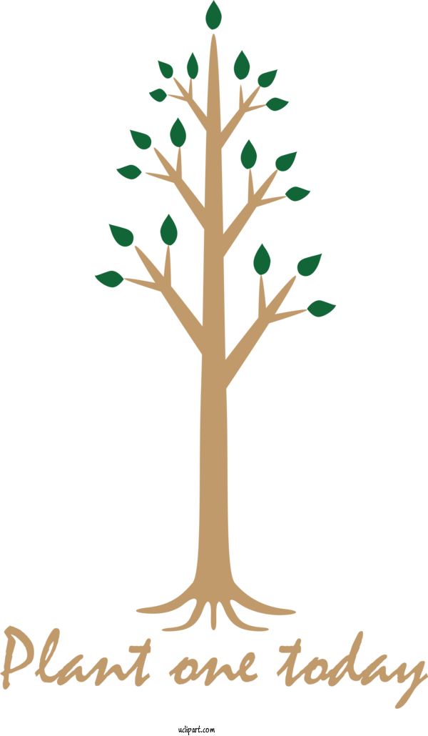 Free Holidays Leaf Plant Stem Tree For Arbor Day Clipart Transparent Background