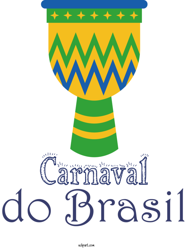 Free Holidays Logo Yellow Line For Brazilian Carnival Clipart Transparent Background