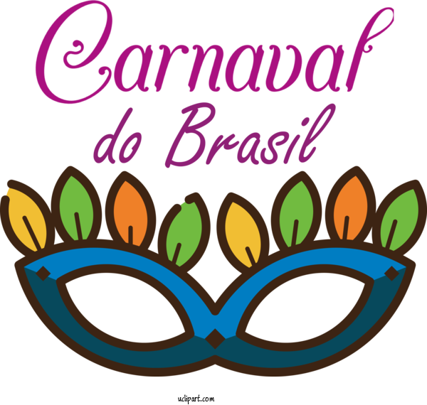Free Holidays Meter Line Eyewear For Brazilian Carnival Clipart Transparent Background