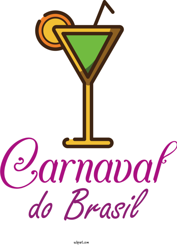 Free Holidays Logo Cocktail Glass Martini For Brazilian Carnival Clipart Transparent Background