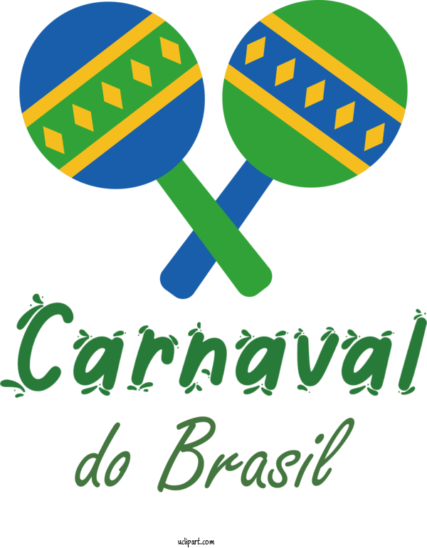 Free Holidays Logo Green Line For Brazilian Carnival Clipart Transparent Background
