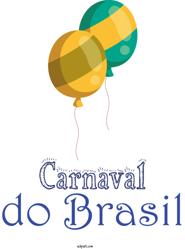 Free Holidays Logo Balloon Line For Brazilian Carnival Clipart Transparent Background