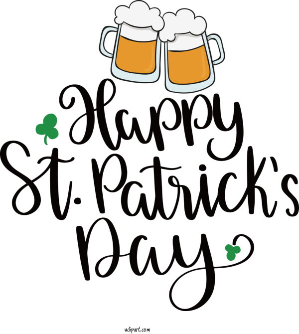Free Holidays Logo Calligraphy Meter For Saint Patricks Day Clipart Transparent Background