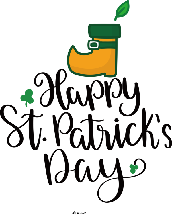 Free Holidays Logo Cartoon Produce For Saint Patricks Day Clipart Transparent Background
