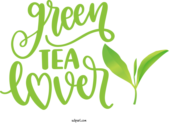 Free Drink Leaf Plant Stem Logo For Tea Clipart Transparent Background