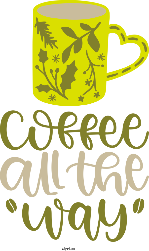 Free Drink Logo Calligraphy Leaf For Coffee Clipart Transparent Background