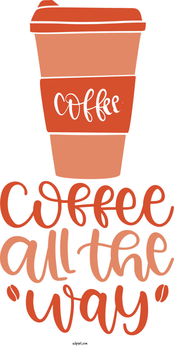 Free Drink Logo Calligraphy Line For Coffee Clipart Transparent Background