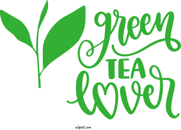 Free Drink Logo Leaf Plant Stem For Tea Clipart Transparent Background
