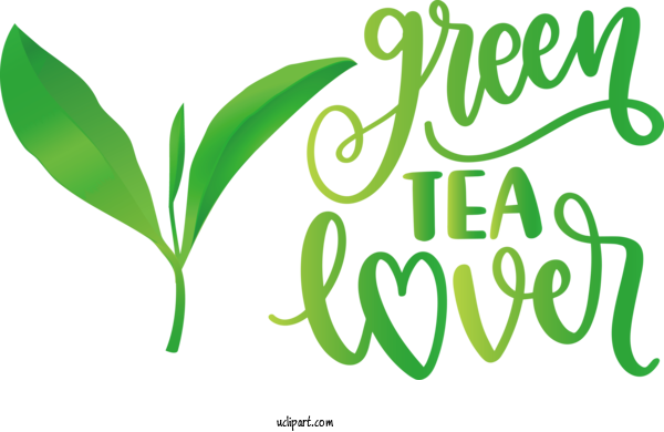 Free Drink Logo Leaf Plant Stem For Tea Clipart Transparent Background