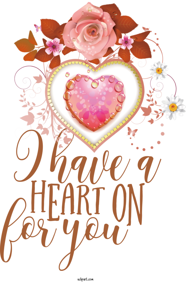 Free Holidays Valentine's Day Heart Rose For Valentines Day Clipart Transparent Background