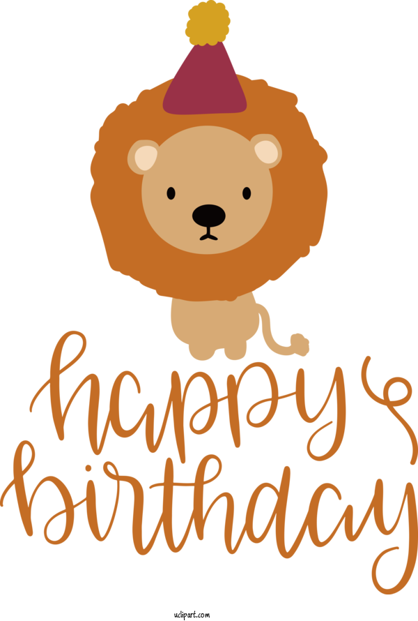Free Occasions Cartoon Character For Birthday Clipart Transparent Background