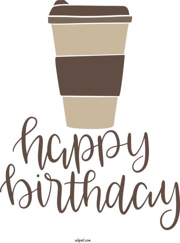 Free Occasions Coffee Coffee Cup Logo For Birthday Clipart Transparent Background
