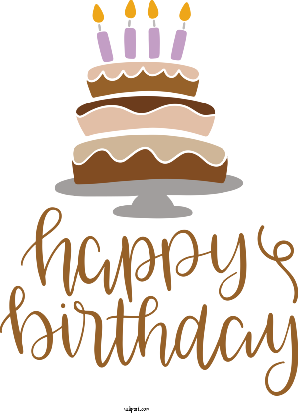 Free Occasions Buttercream Cake Baked Goods For Birthday Clipart Transparent Background