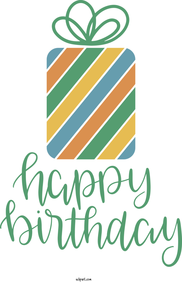 Free Occasions Logo Leaf Green For Birthday Clipart Transparent Background