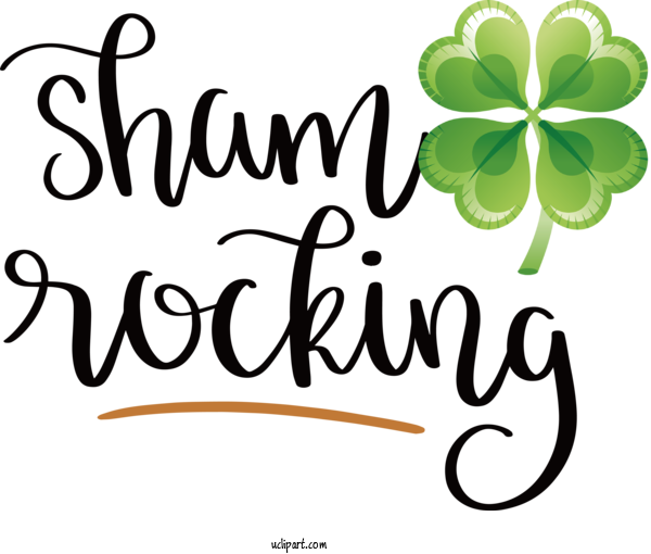 Free Holidays Flower Logo Leaf For Saint Patricks Day Clipart Transparent Background