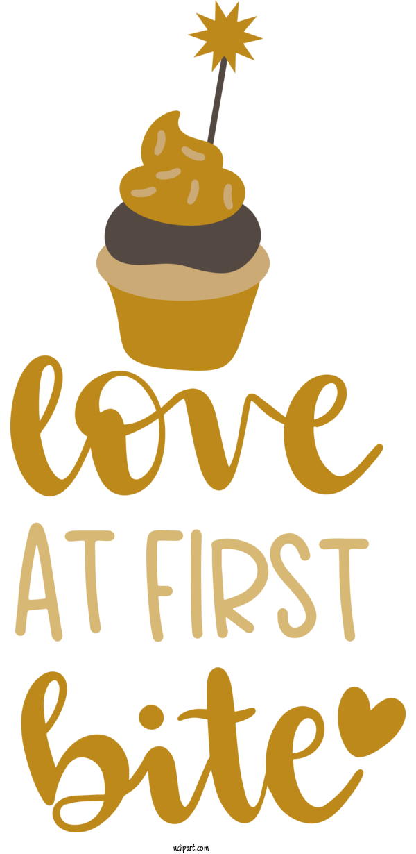Free Food Logo Yellow Line For Cake Clipart Transparent Background