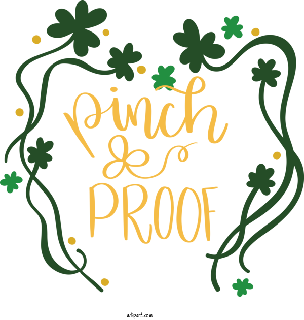 Free Holidays Drawing Leaf Design For Saint Patricks Day Clipart Transparent Background