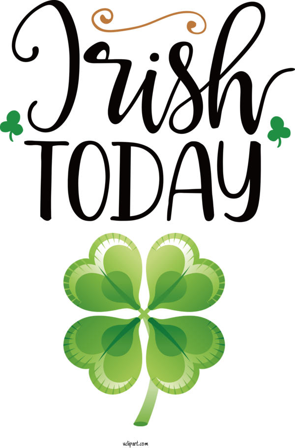 Free Holidays Saint Patrick's Day  Shamrock For Saint Patricks Day Clipart Transparent Background
