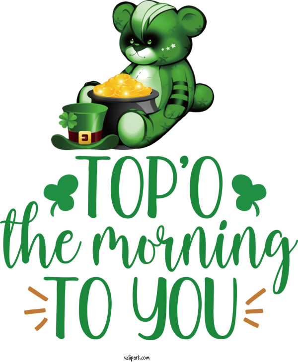 Free Holidays Frogs Amphibians Logo For Saint Patricks Day Clipart Transparent Background