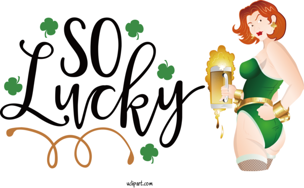 Free Holidays Logo Cartoon Character For Saint Patricks Day Clipart Transparent Background