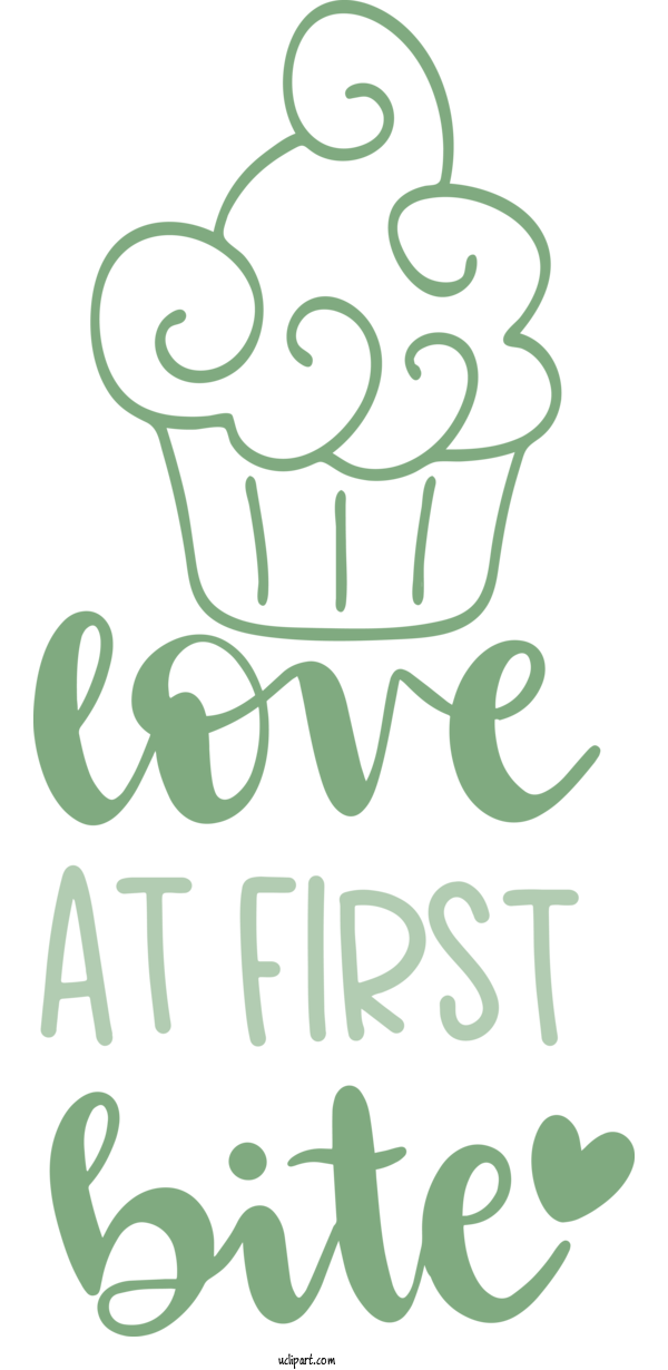 Free Food Line Art Logo Green For Cake Clipart Transparent Background