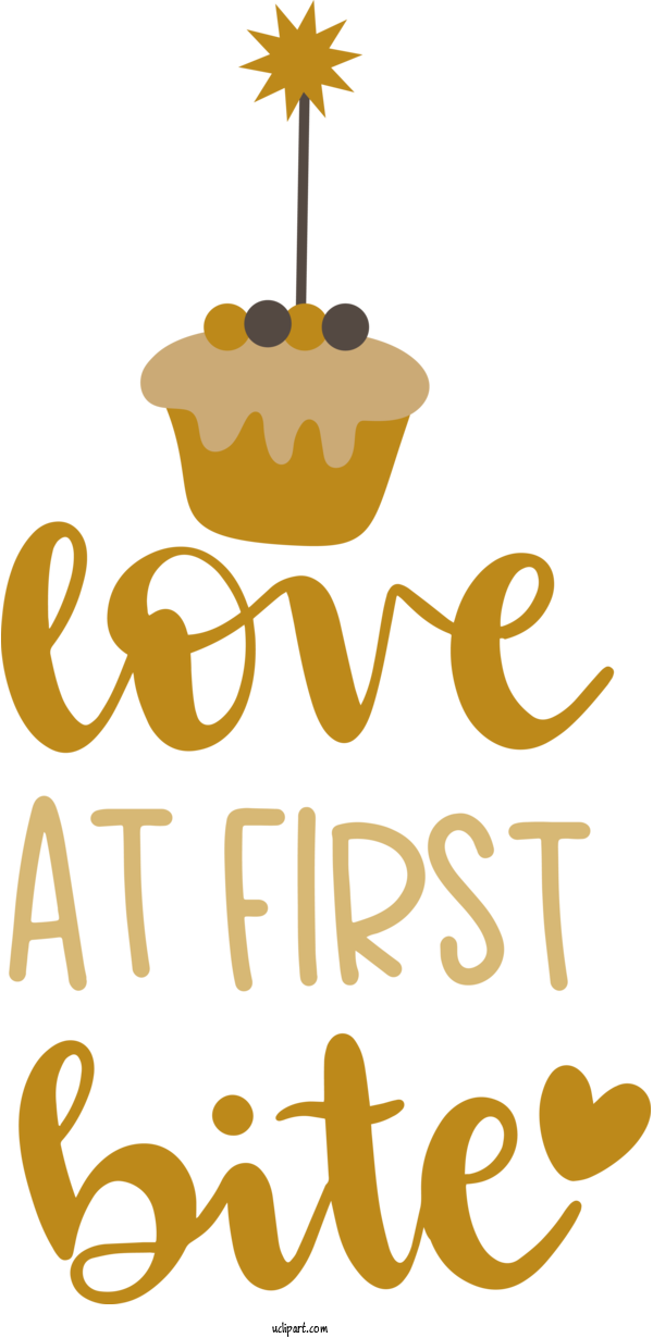 Free Food Logo Yellow Line For Cake Clipart Transparent Background
