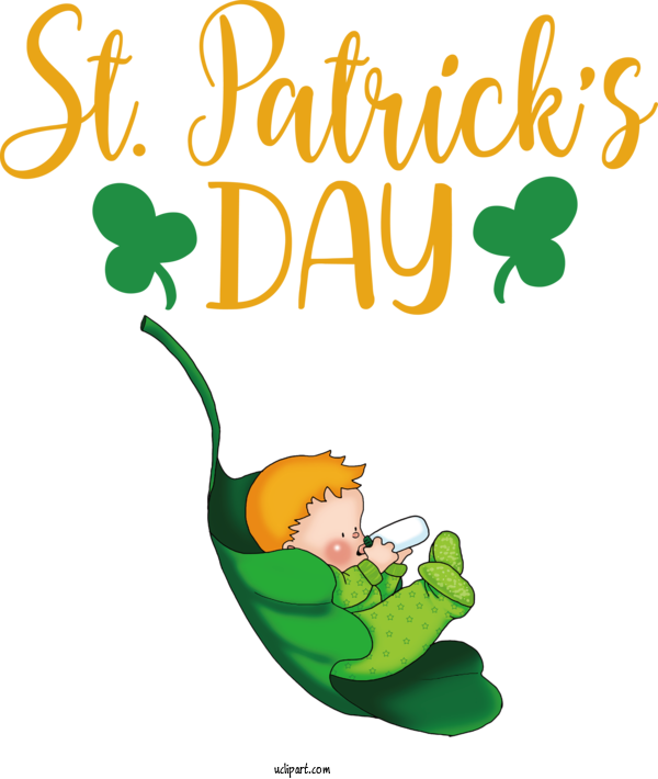 Free Holidays Leaf Plant Stem Cartoon For Saint Patricks Day Clipart Transparent Background